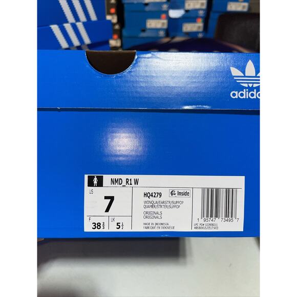 Adidas Women's NMD R1 Running Shoes Light Pink/Brown Quartz #HQ4279 Size 7 - Picture 9 of 9